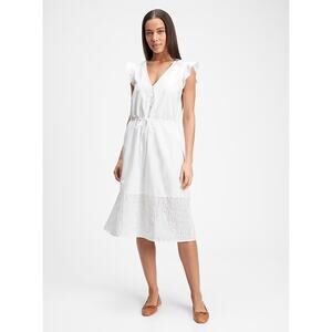 GAP White Eyelet Midi Dress